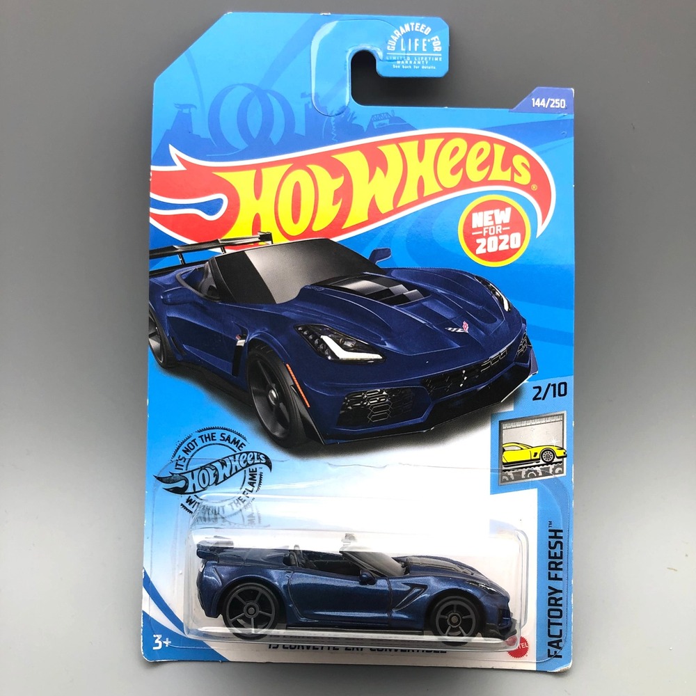 Hot Wheels Factory Fresh '19 Corvette ZR1 Convertible Blue 144/250 1/64 Diecast